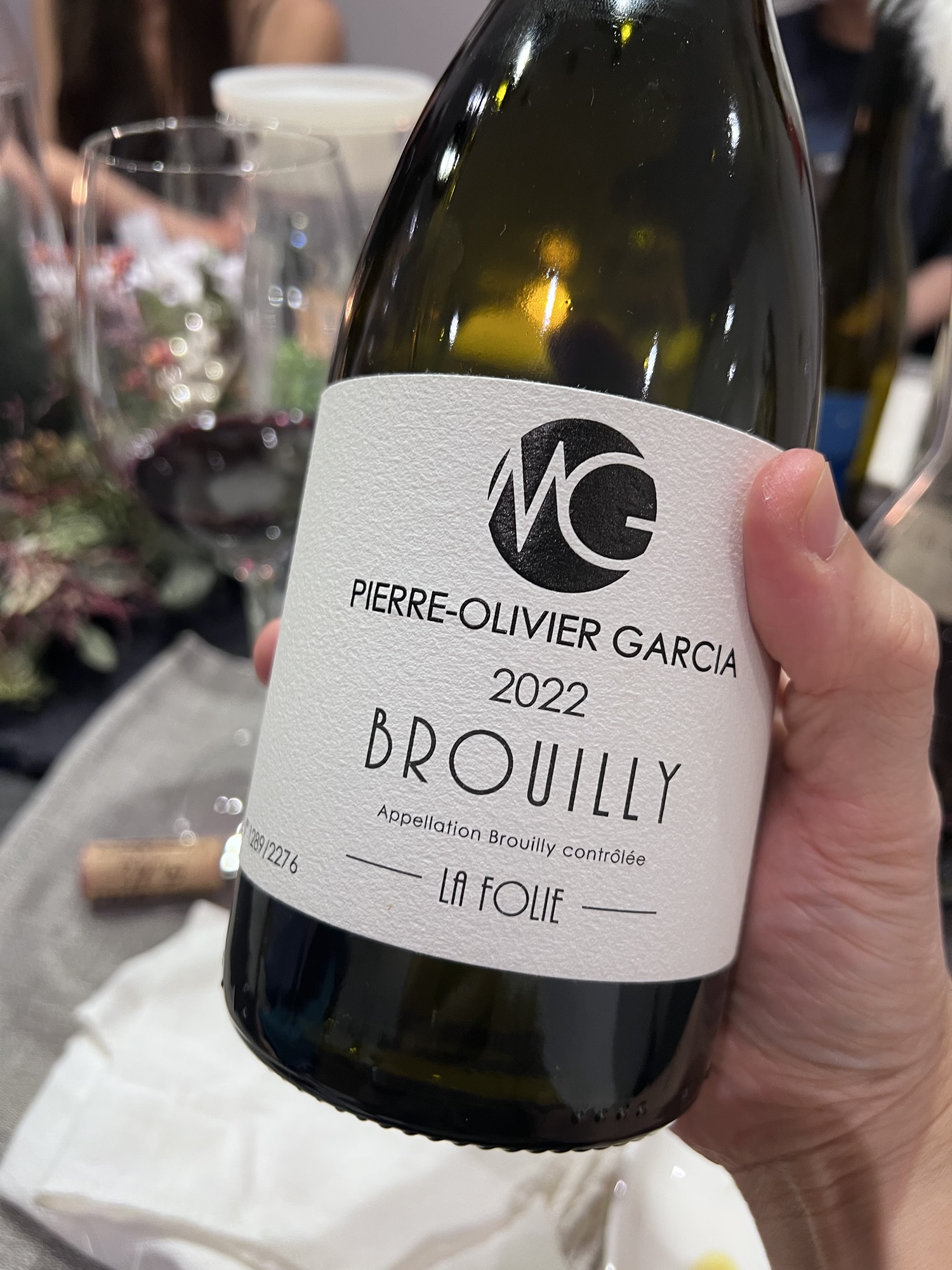 4.1. Pierre-Olivier Garcia’s Brouilly, La Folie 2022