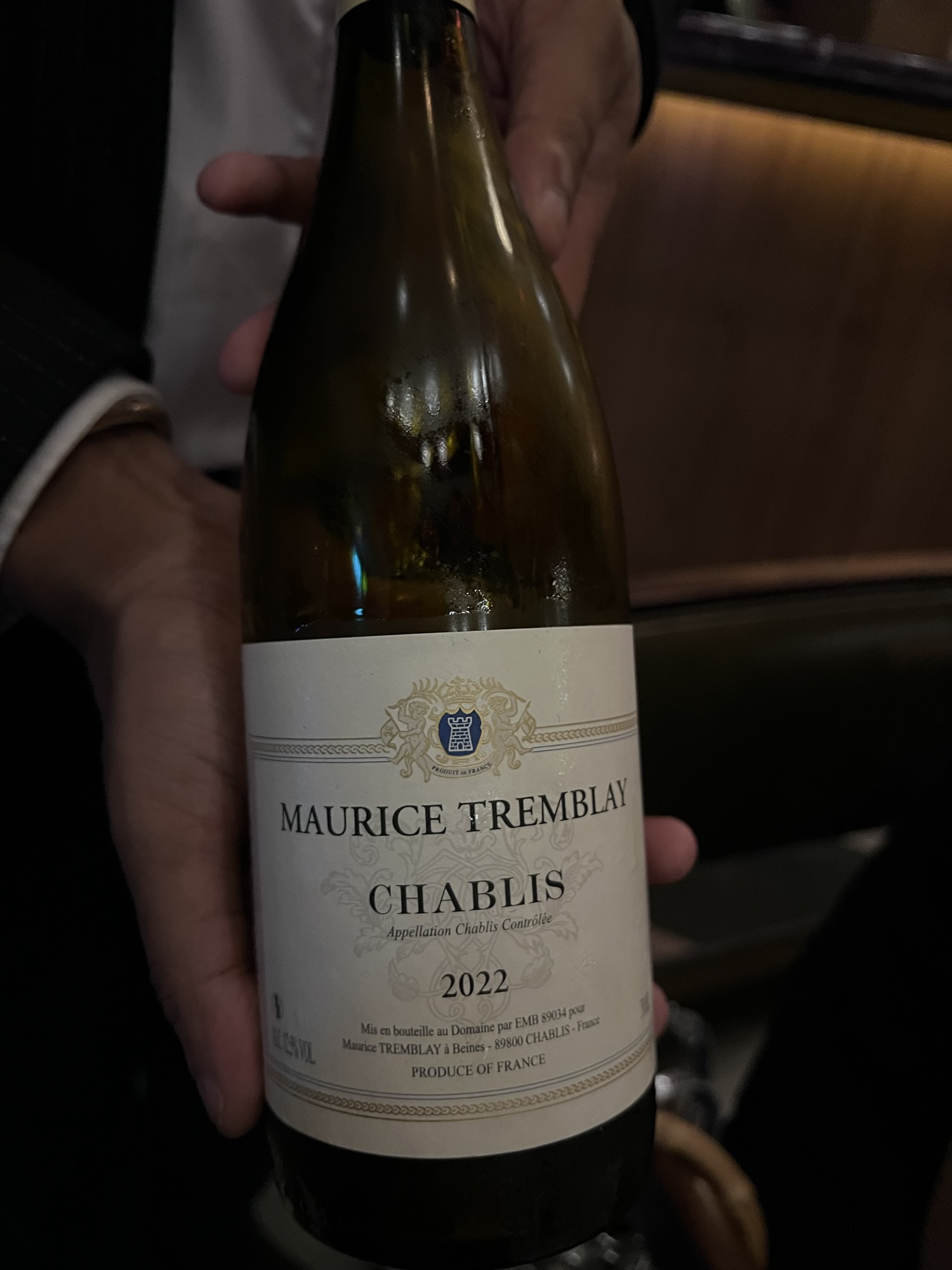 3.9+. Maurice Tremblay’s Chablis 2022.