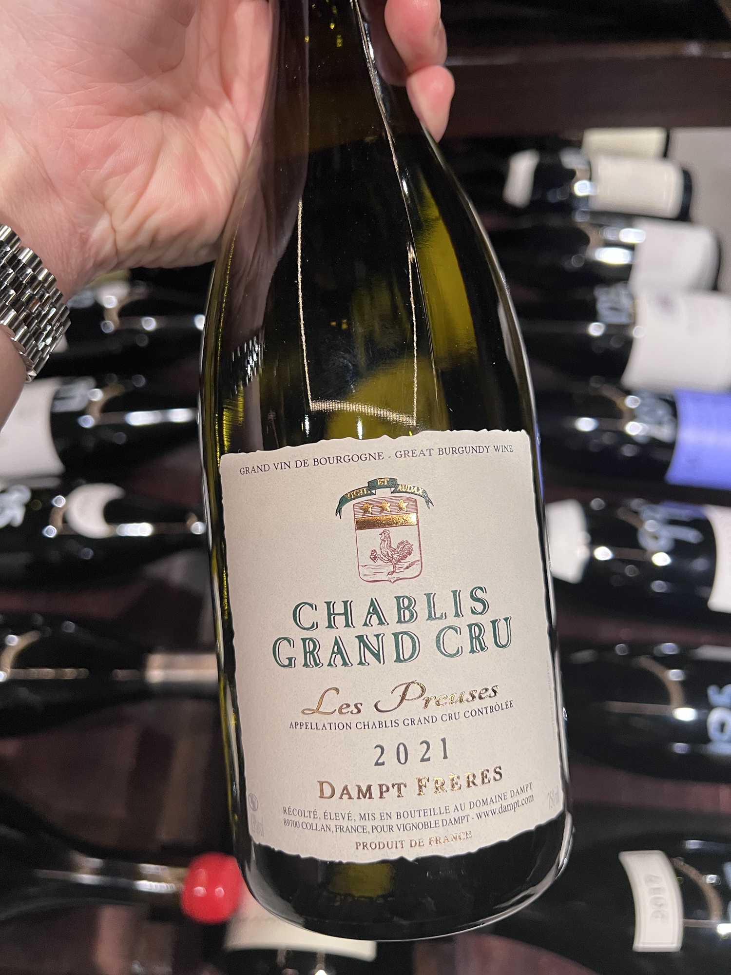 4.1. Domaine Dampt Chablis Grand Cru “Les Preusus” 2021.