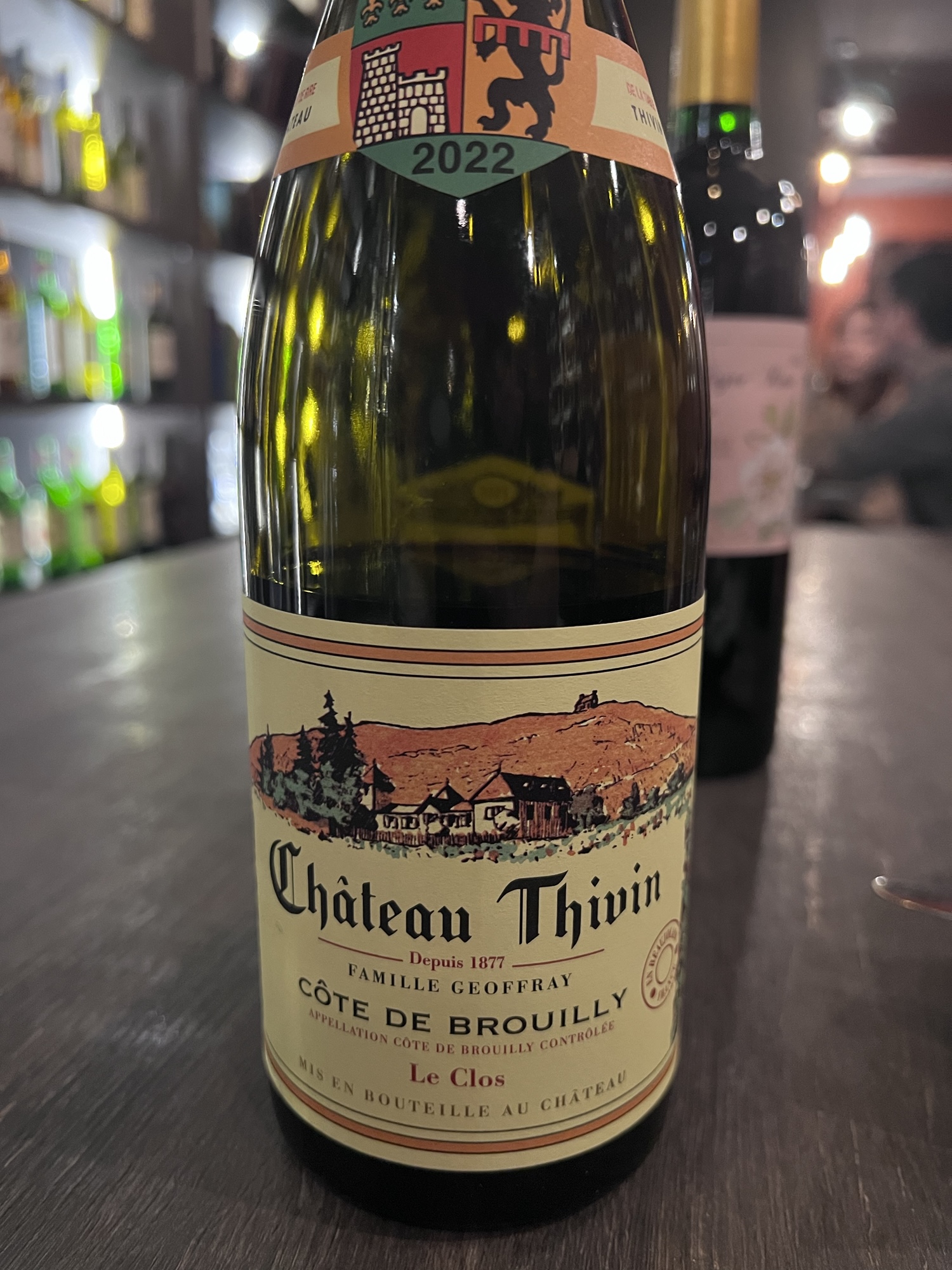 3.9. Chateau Thivin Cote de Brouilly ‘Le Clos’ 2022.