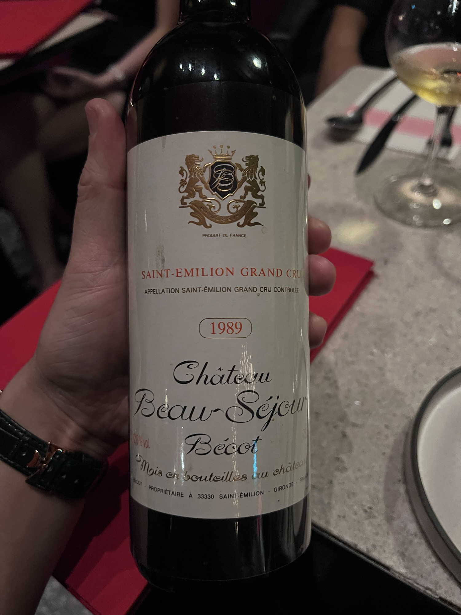 4.5. Chateau Beau-Sejour Becot 1989, StE Grand Cru