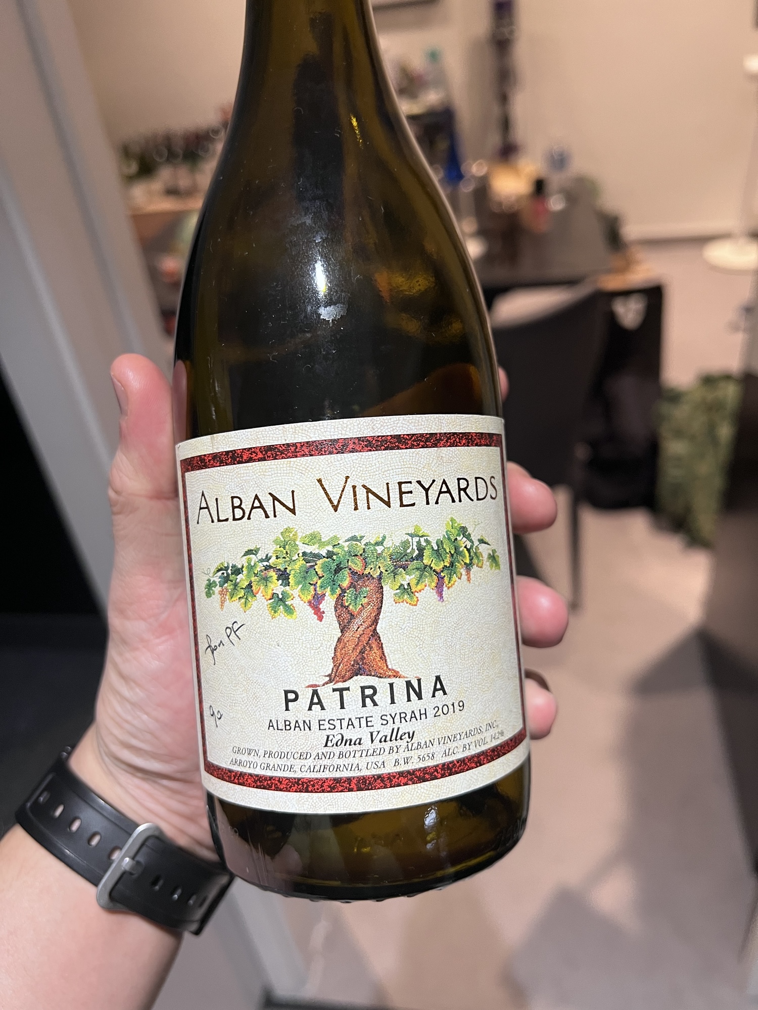 3.9+. Alban Vineyards’s Patrina 2019.
