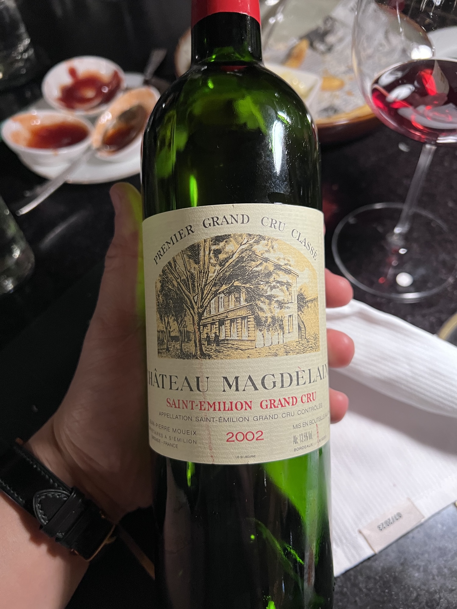 4.3. Chateau Magdelaine 2002.With Hart, Donald and Connie at Park90.