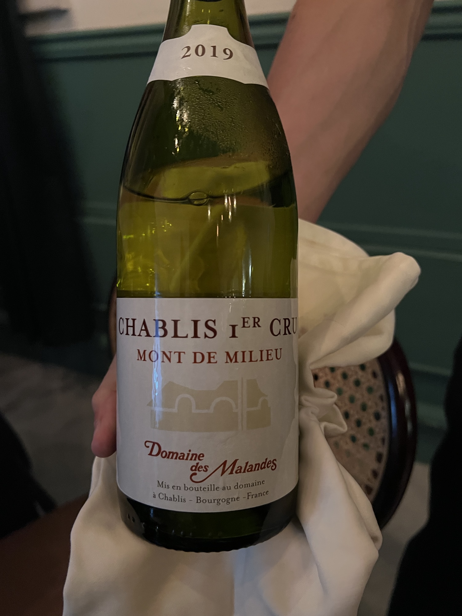 4.0. Domaine des Malandes Chablis 1er cru ‘Mont de Milieu’.