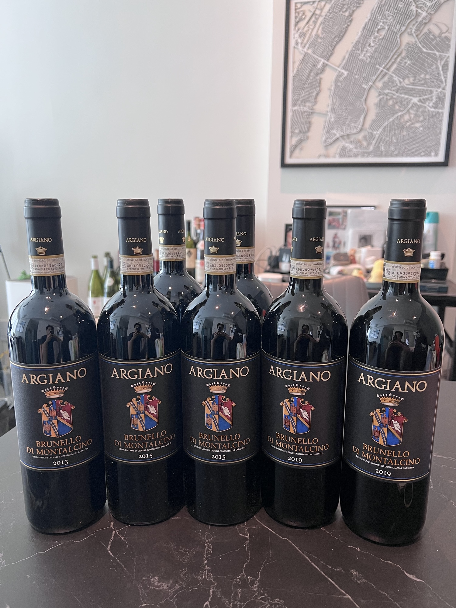 Argiano’s Brunello 2013, 2015, 2019.