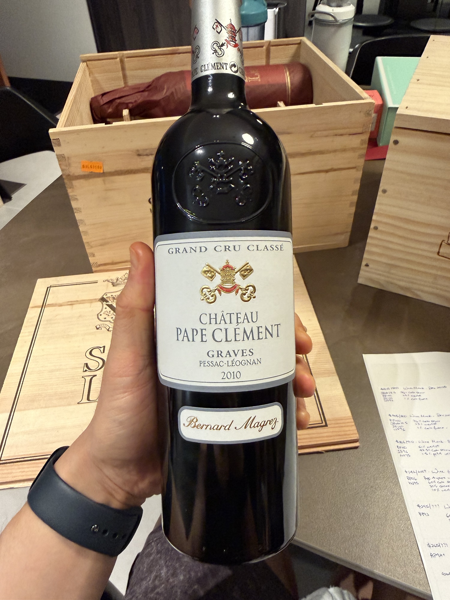 Chateau Pape Clement Rouge 2010.