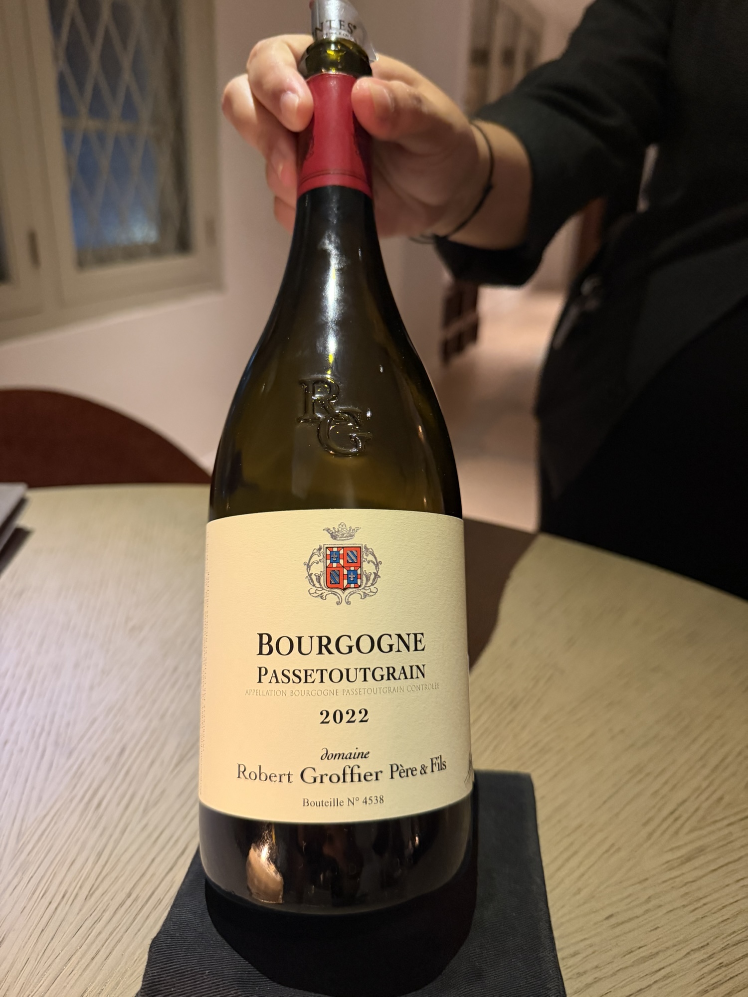 Unrated. Domaine Robert Groffier Bourgogne Passetoutgrain 2022