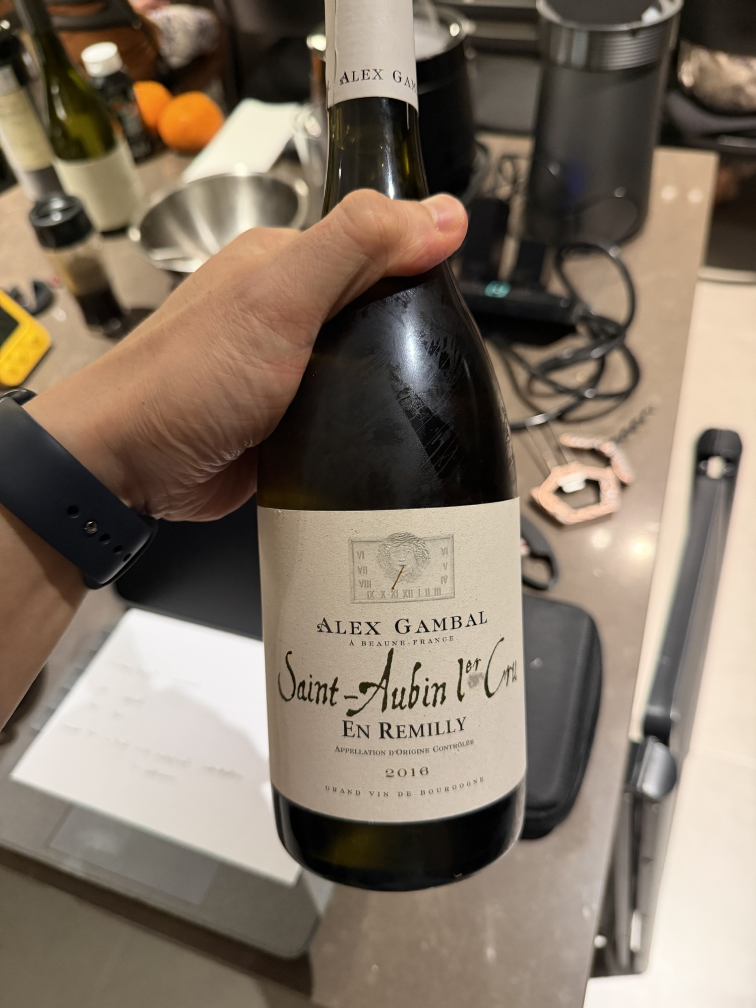 4.0+(V). Maison Alex Gambal Saint-Aubin 1er cru ‘En Remilly’ Blanc 2016.