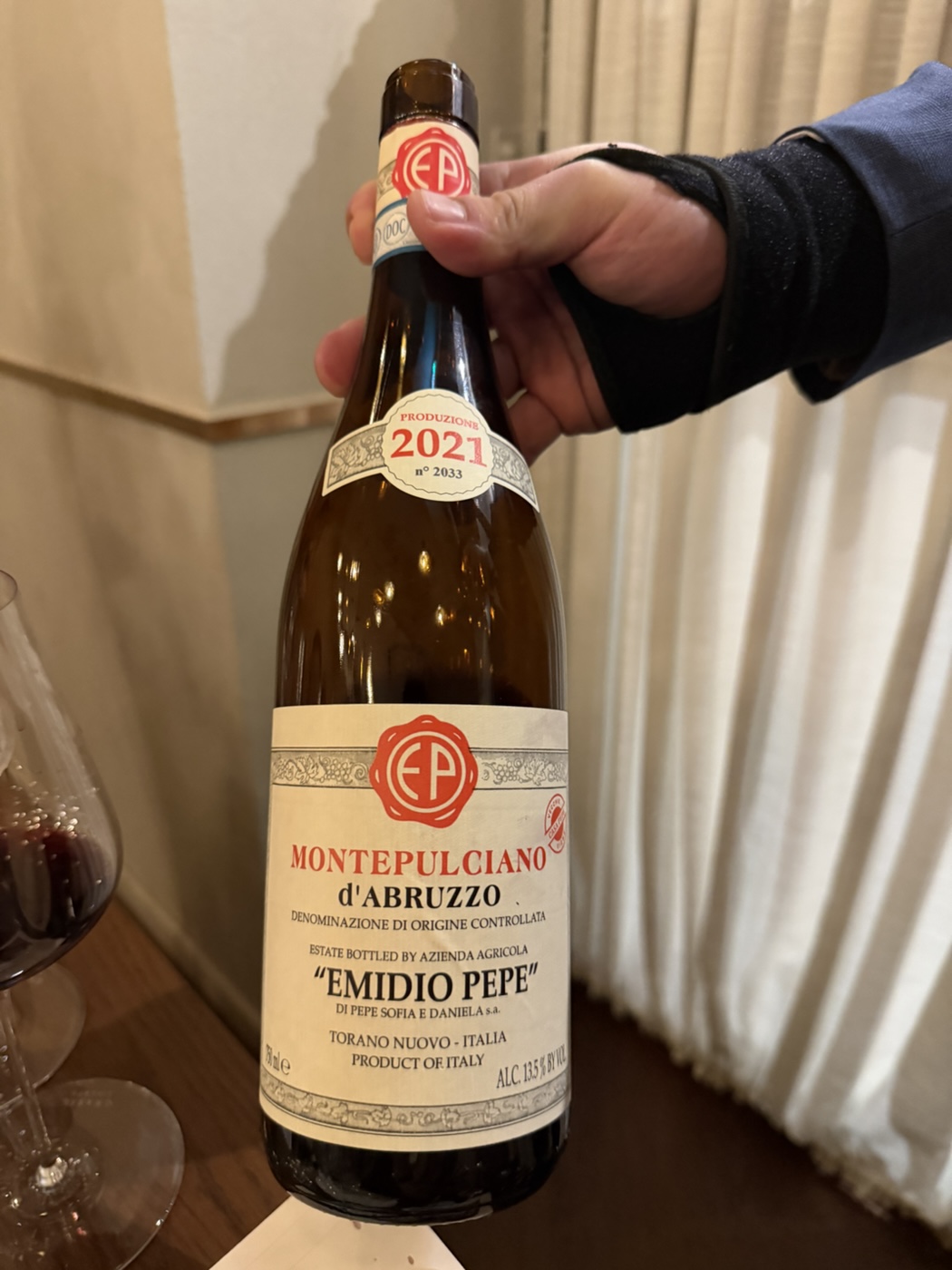 4.3+. Emidio Pepe’s Montepulciano d’Abruzzo ‘Casa Pepe’ 2021.