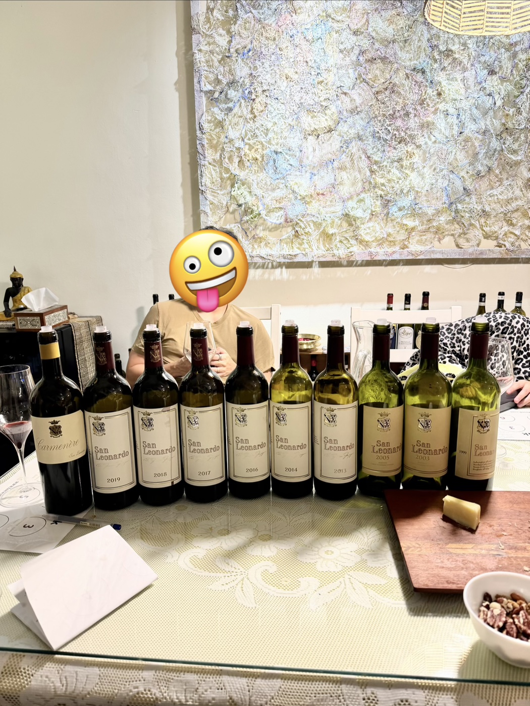 Mega San Leonardo vertical tasting, hosted by the wonderful (and giggly) @thewinemonk