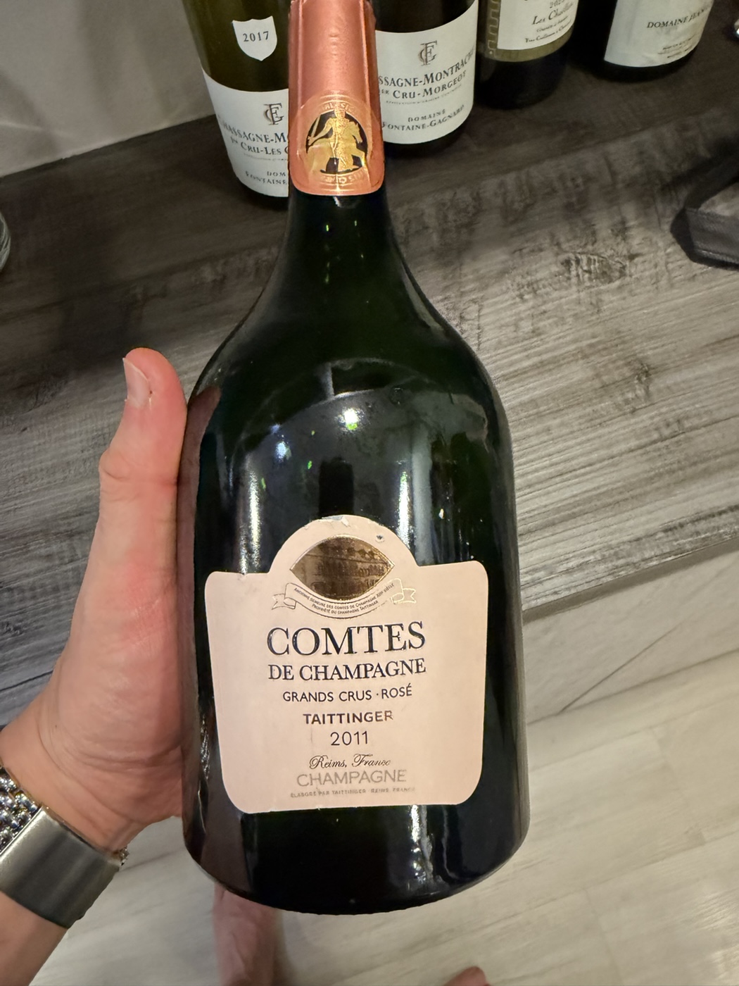 Unrated. Taittinger Comtes de Champagne Rose 2011.