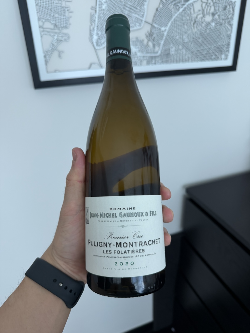 Domaine Jean-Michel Gaunox Puligny-Montrachet 1er cru ‘Les Folatieres’ 2020.