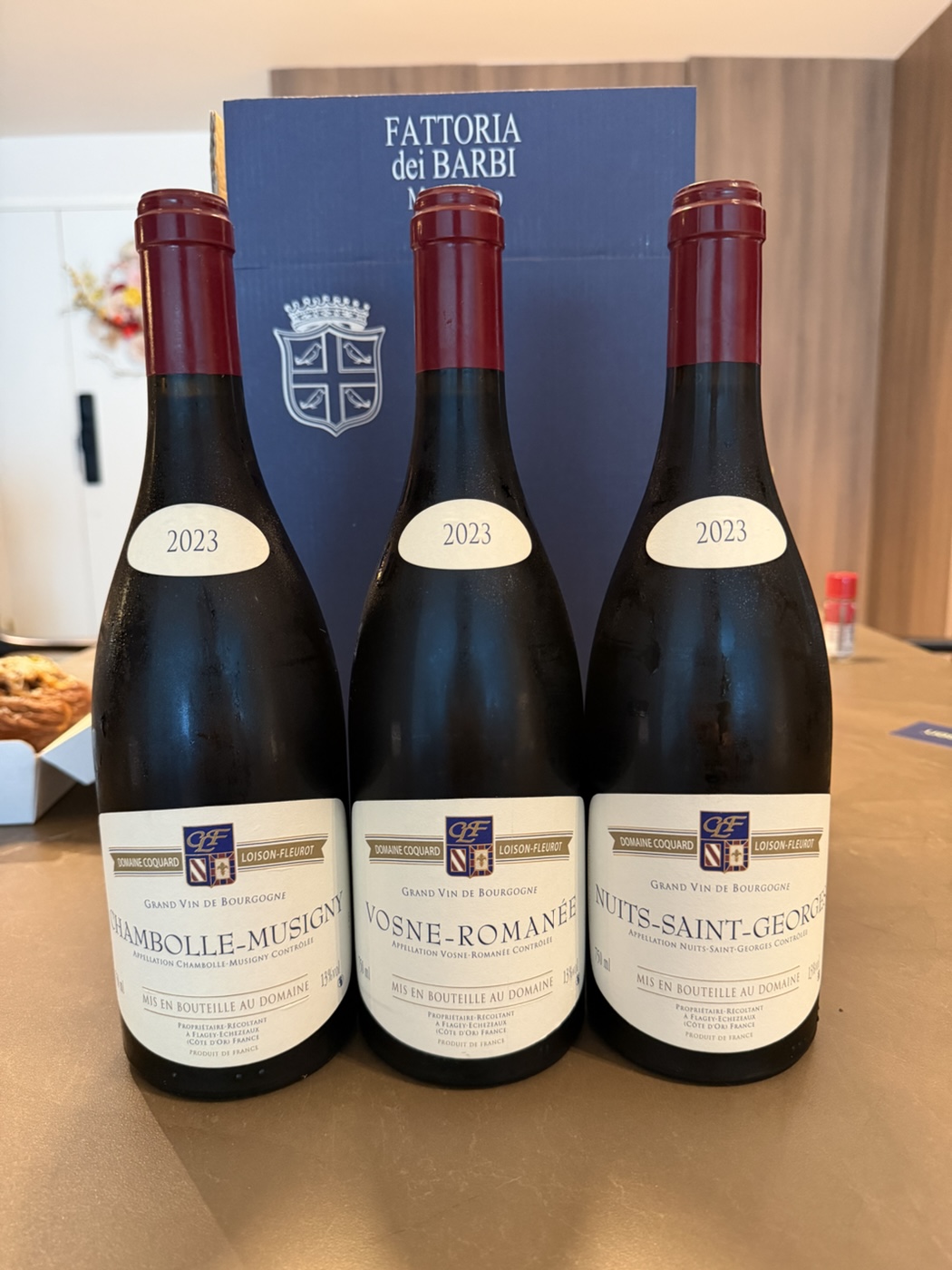 Domaine Coquard Loison-Fleurot’s spattering of various village Chambolle-Musigny, Vosne-Romanee, Nuits-Saint-Georges 2023