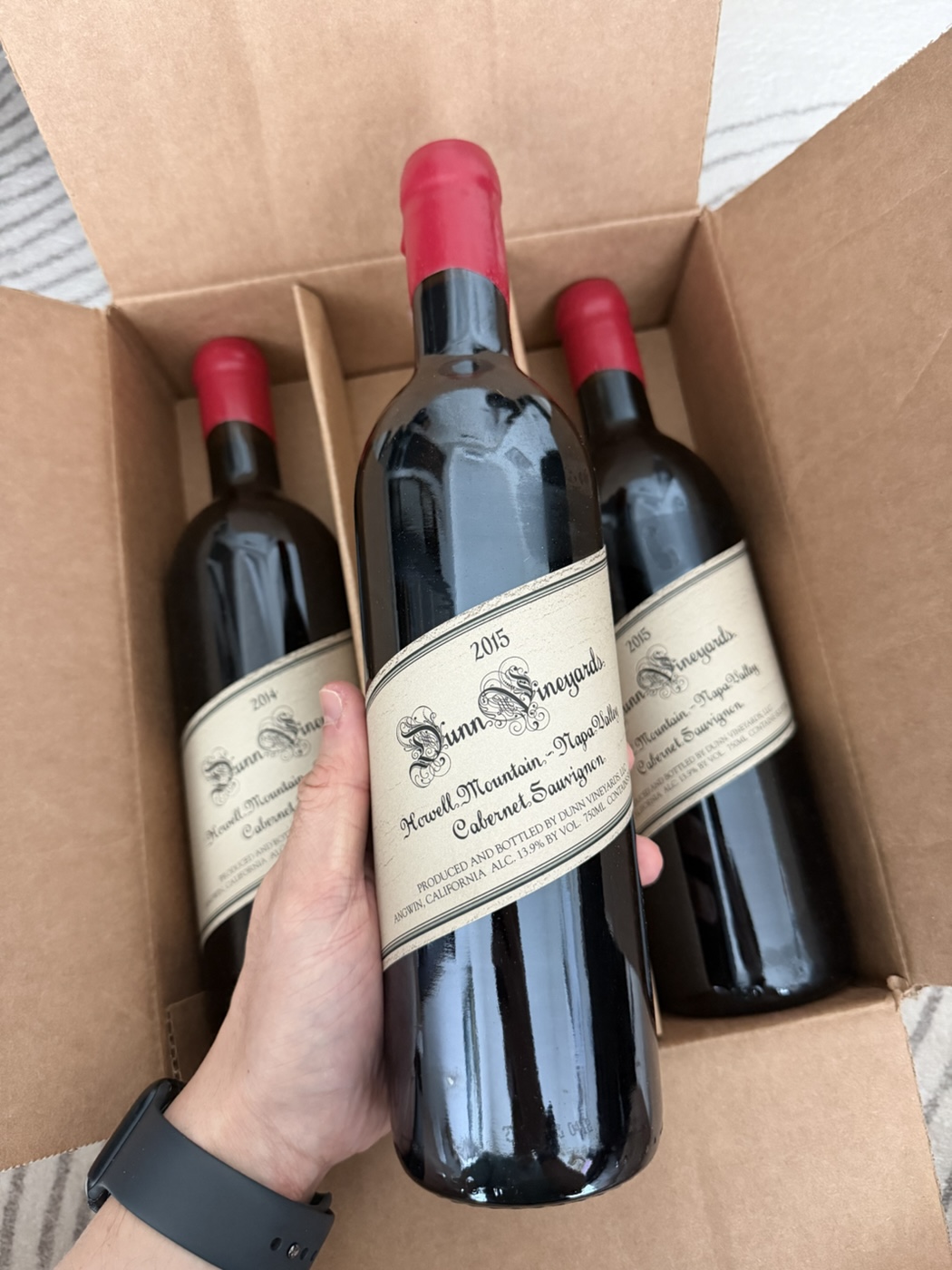 Dunn Cab Sauv Howell Mountain 2014 and 2015.